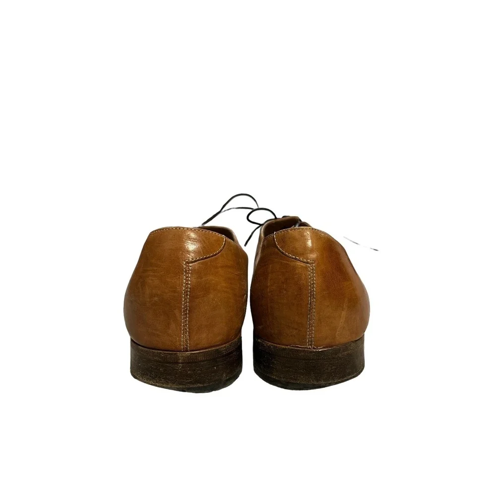 Cole Haan Lace Up Leather Dress Shoes Light Brown Size 13 Business Casual Office